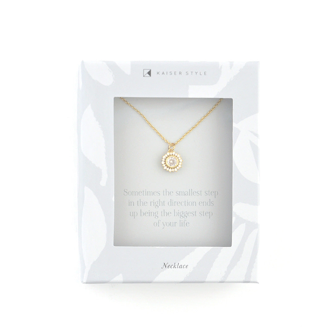 Halo Necklace Gold